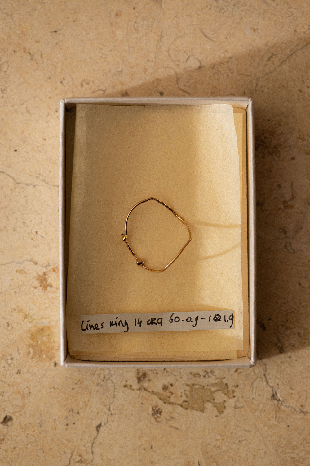 Lines Rose Gold Ring 60