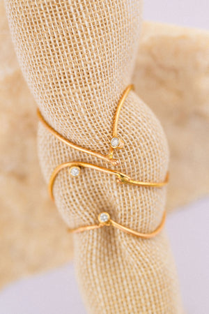 Lines Rose Gold Ring 57